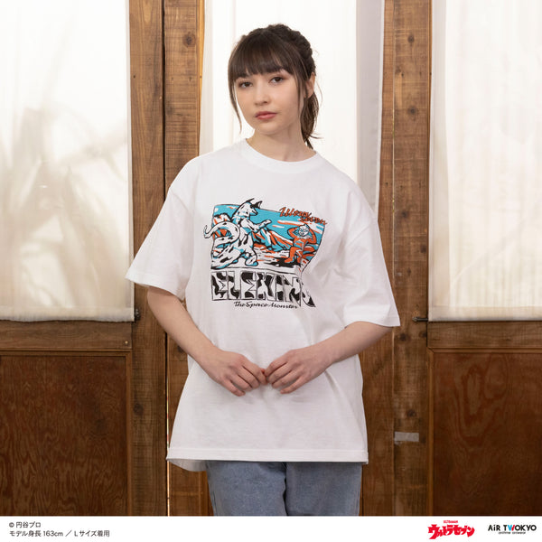 『ウルトラマンシリーズ』第2弾 アメコミイラストTシャツ 3(ウルトラセブン&エレキング)ホワイト