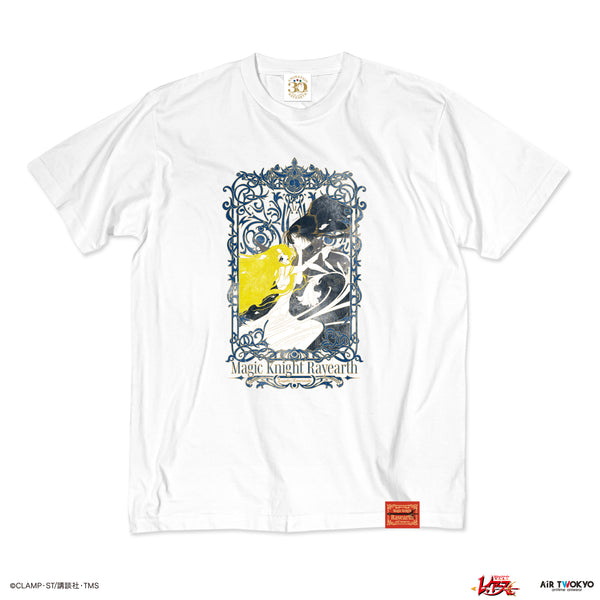 『魔法騎士レイアース』第1弾 デコラティブTシャツ(エメロード&ザガート) ホワイト