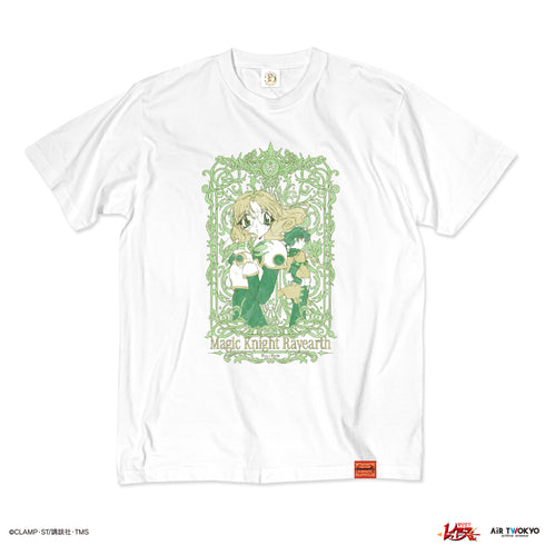 『魔法騎士レイアース』第2弾 デコラティブTシャツ 3(鳳凰寺風&フェリオ)ホワイト