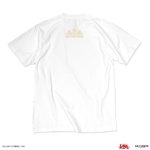 『魔法騎士レイアース』第1弾 デコラティブTシャツ(エメロード&ザガート) ホワイト
