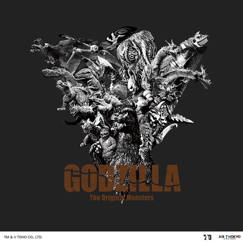 『ゴジラ』ゴジラ 70 周年記念 昭和シリーズ シーンイラストT シャツ 5(アセンブル)