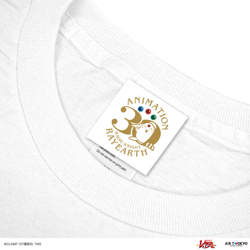 『魔法騎士レイアース』第1弾 デコラティブTシャツ(エメロード&ザガート) ホワイト