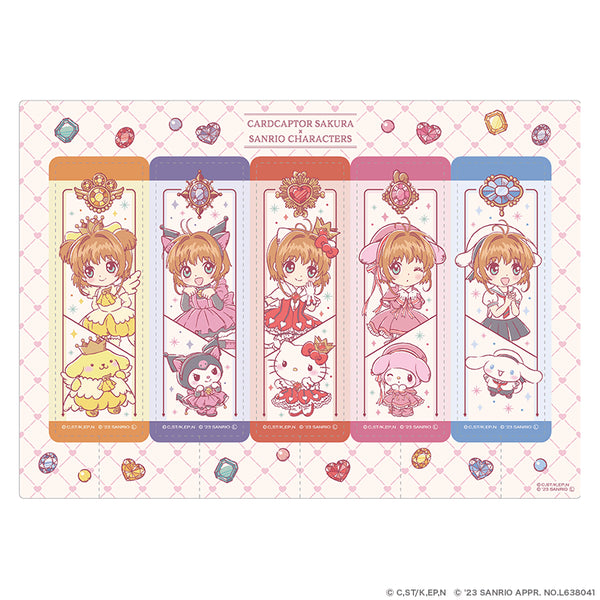 『カードキャプターさくら × サンリオキャラクターズ』クリアしおり 5種セット パフュームver.