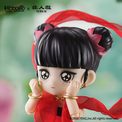 "PICCODO ACTION DOLL: Non-Human" 001_Nata (Red Brocade Ver.)