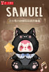 『Samuel 動物のクレイジーパーティーシリーズ』004_MEI YI YOU ART TOY トレーディングプラッシュ【BOX】