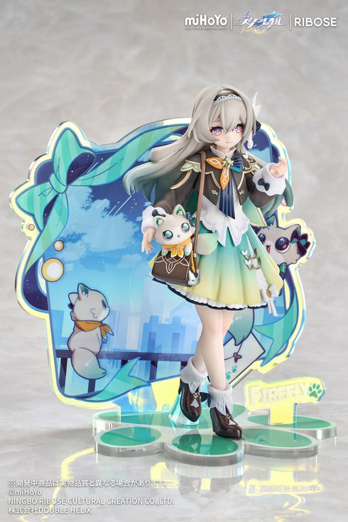 『崩壊:スターレイル』RIBOSE RISE UP+ ちびねこシリーズ フィギュア ホタルVer.