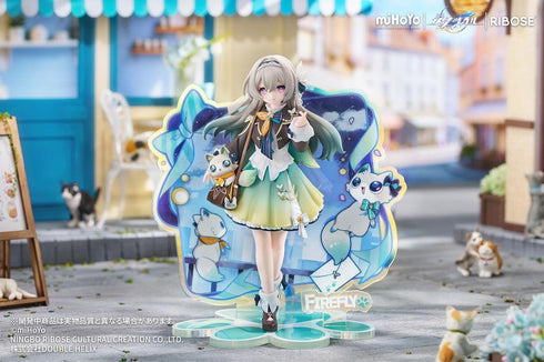 『崩壊:スターレイル』RIBOSE RISE UP+ ちびねこシリーズ フィギュア ホタルVer.