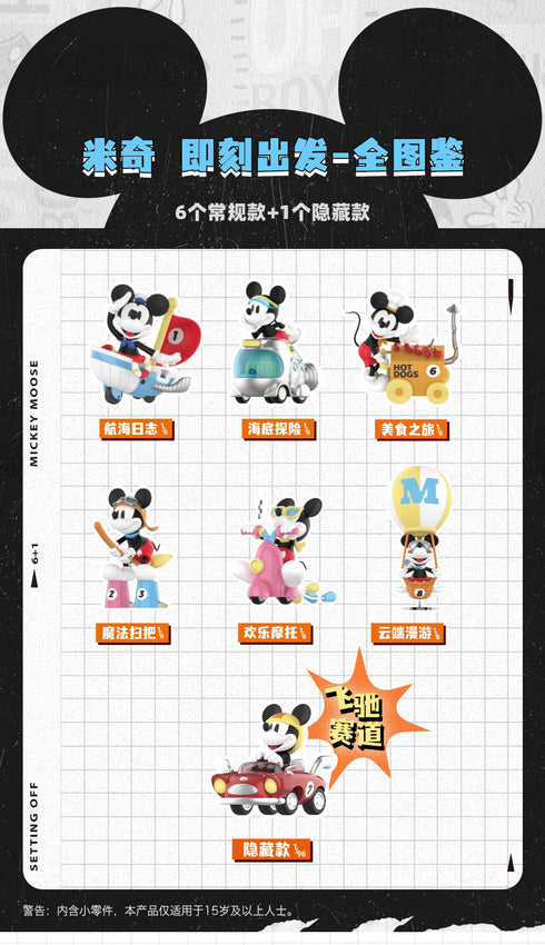 『ミッキー&フレンズ』017_52TOYS BLINDBOX ミッキー 旅立ち