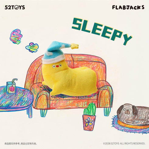 『BLINDBOX』006_52TOYS FLABJACKS THE BIG FEELS ぬいぐるみストラップ