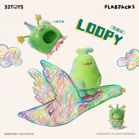 『BLINDBOX』006_52TOYS FLABJACKS THE BIG FEELS ぬいぐるみストラップ