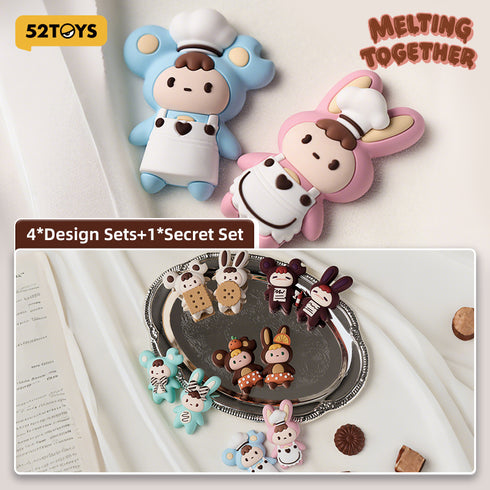 《LITTLE BUNS Melting Together系列》003_52TOYS 盲盒 冰箱贴
