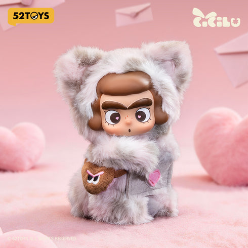 『Cicilu』007_52TOYS ローズレオパード郵便屋さん ぬいぐるみストラップ