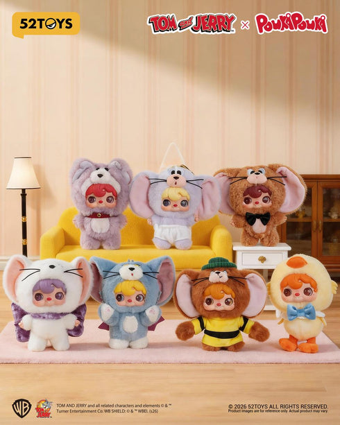 『POUKAPOUKA×トムとジェリー』001_52TOYS BLINDBOX トゥルー・フレンズ ぬいぐるみストラップ