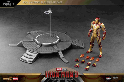 《MARVEL》钢铁侠 MK42 & 发光底座套装(7英寸 X系列)