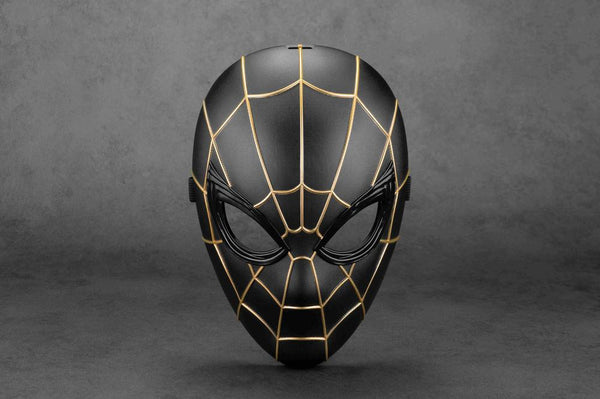 『スパイダーマン』ロールプレイマスク ブラック&ゴールド
