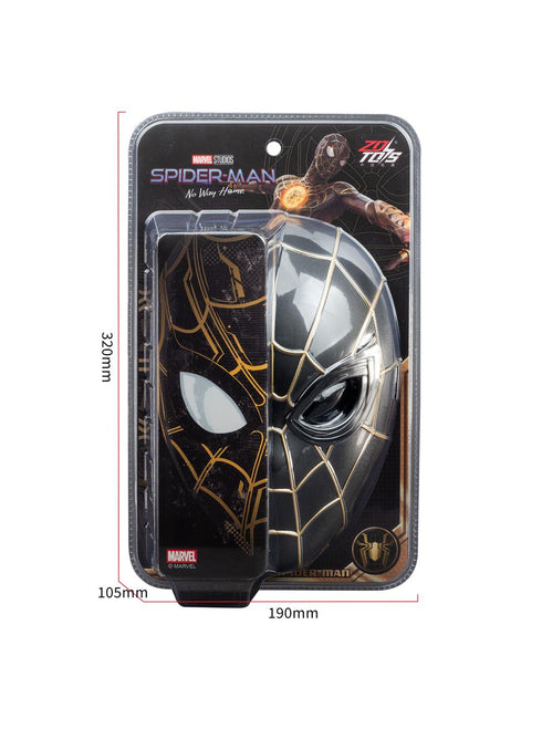 『スパイダーマン』ロールプレイマスク ブラック&ゴールド