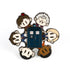 『ドクター・フー』ターディス くるくる回るピンバッジ