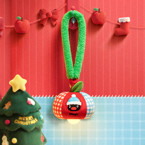 《Pingu》蘋果造型 絨毛玩偶燈