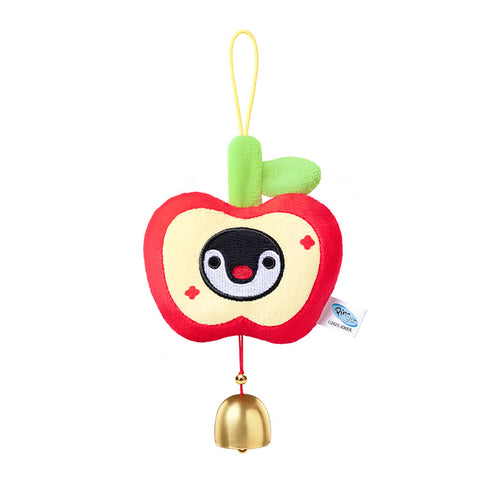 《Pingu》Wish系列 苹果 带铃铛的毛绒钥匙扣