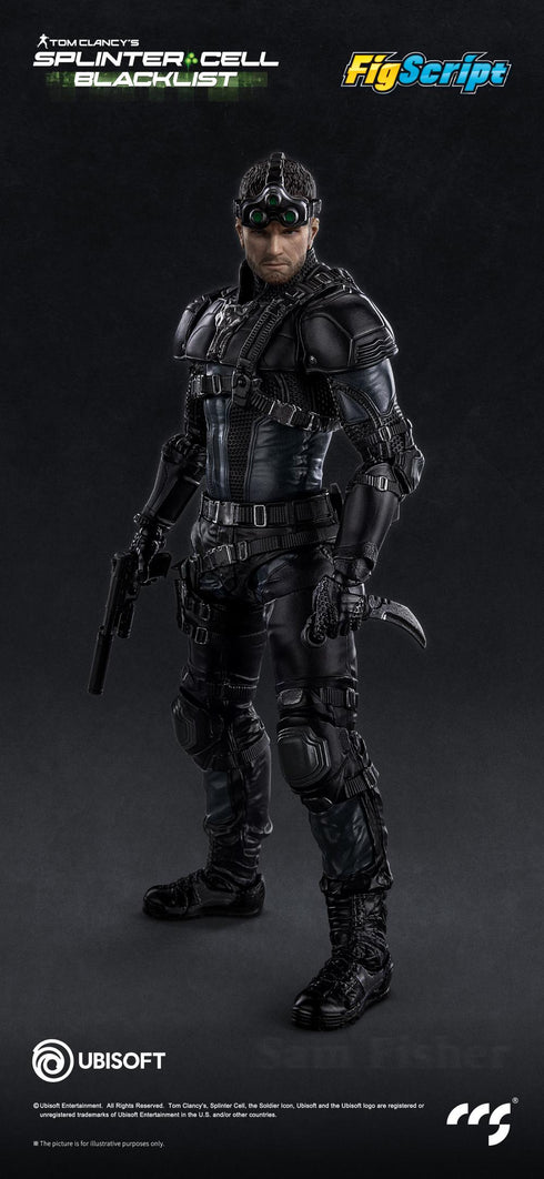 『FigScriptシリーズ』001_CCSTOYS Splinter Cell(スプリンターセル) Sam Fisher(サム・フィッシャー) 1/12スケール可動フィギュア