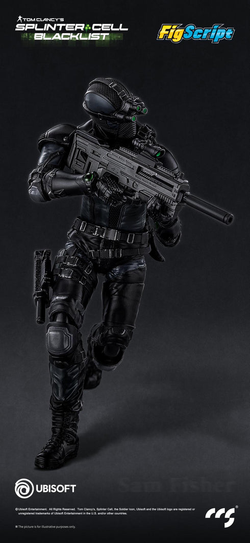 『FigScriptシリーズ』001_CCSTOYS Splinter Cell(スプリンターセル) Sam Fisher(サム・フィッシャー) 1/12スケール可動フィギュア