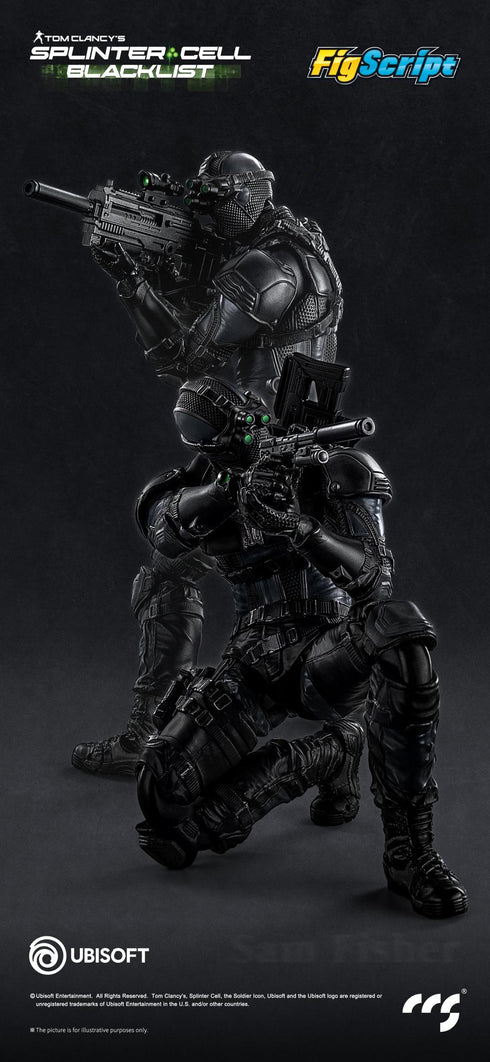 『FigScriptシリーズ』001_CCSTOYS Splinter Cell(スプリンターセル) Sam Fisher(サム・フィッシャー) 1/12スケール可動フィギュア