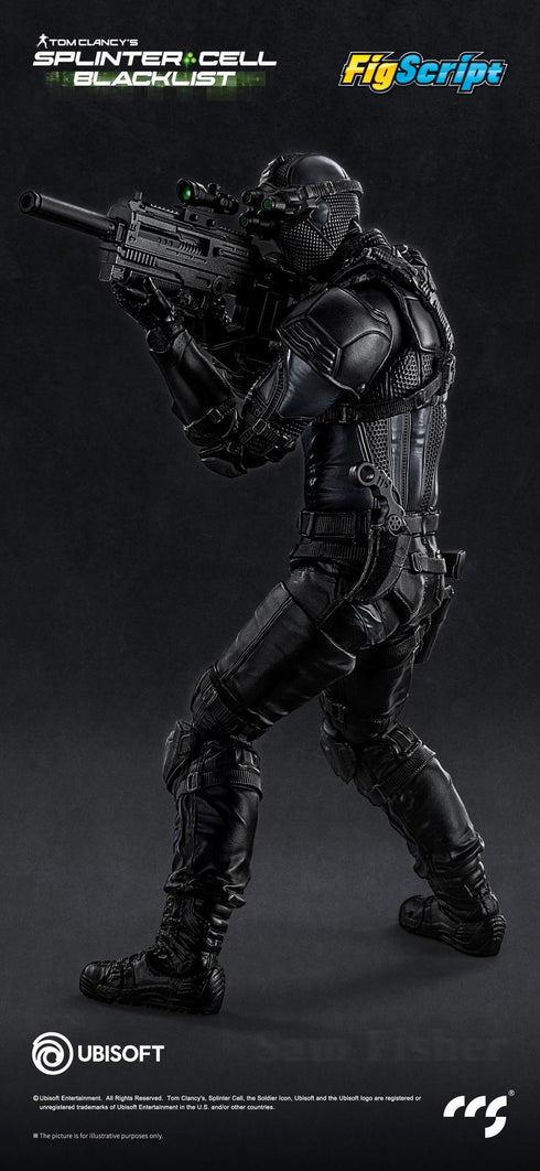『FigScriptシリーズ』001_CCSTOYS Splinter Cell(スプリンターセル) Sam Fisher(サム・フィッシャー) 1/12スケール可動フィギュア