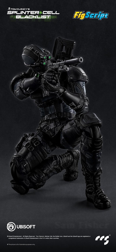 『FigScriptシリーズ』001_CCSTOYS Splinter Cell(スプリンターセル) Sam Fisher(サム・フィッシャー) 1/12スケール可動フィギュア