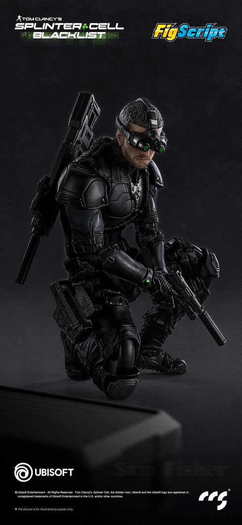 『FigScriptシリーズ』001_CCSTOYS Splinter Cell(スプリンターセル) Sam Fisher(サム・フィッシャー) 1/12スケール可動フィギュア