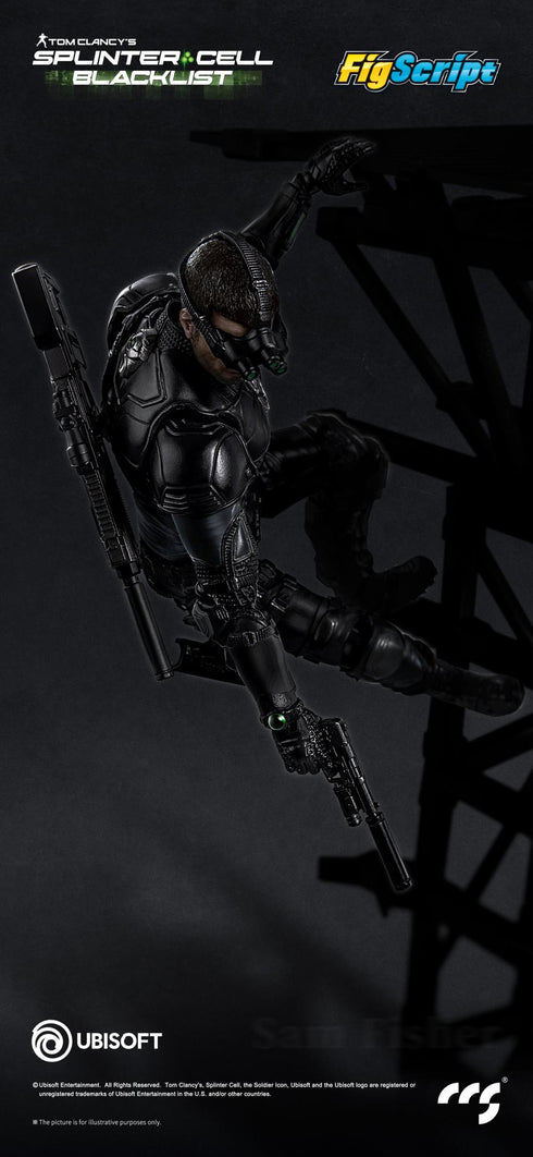 『FigScriptシリーズ』001_CCSTOYS Splinter Cell(スプリンターセル) Sam Fisher(サム・フィッシャー) 1/12スケール可動フィギュア