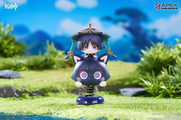"Genshin Impact" Wanderer Chibi Character Wobbling Stand