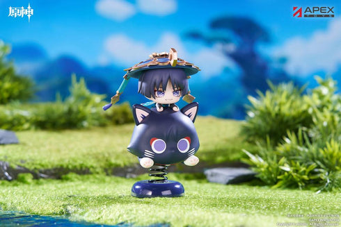 "Genshin Impact" Wanderer Chibi Character Wobbling Stand