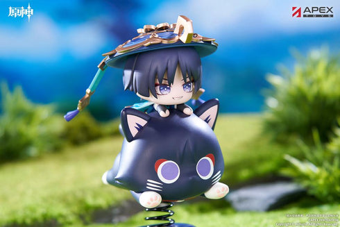 "Genshin Impact" Wanderer Chibi Character Wobbling Stand