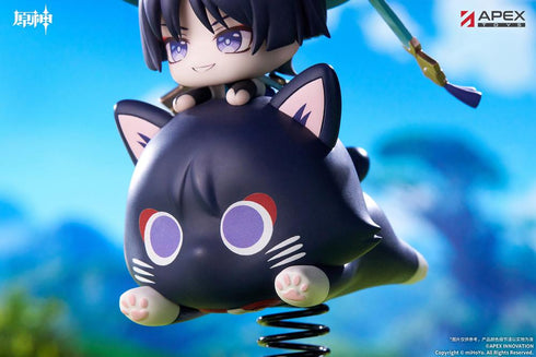 "Genshin Impact" Wanderer Chibi Character Wobbling Stand