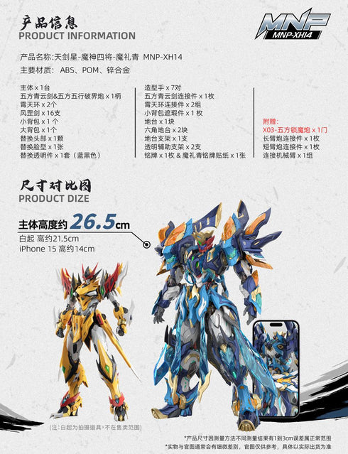 『天剣星-魔神四将-魔礼青』011_MOTOR NUCLEAR MNP-XH14A プラスチックモデルキット