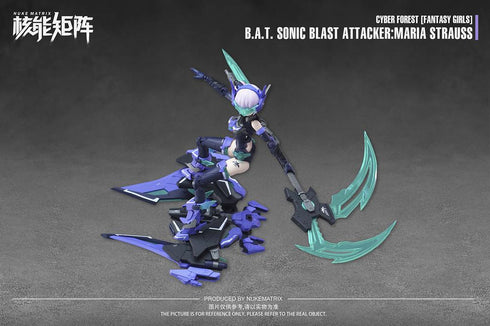 『サイバーフォーレスト』001_NUKE MATRIX FANTASY GIRLS FF0115 B.A.T.ソニックブラーストアタッカー:MARIA STRAUSS プラスチックモデルキット