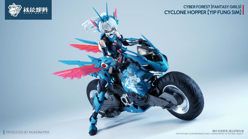 『サイバーフォーレスト FANTASY GIRLS』008_NUKE MATRIX FF0120 サイクロンホッパー 叶风婵(イップ・フォン・シム) プラスチックモデルキット