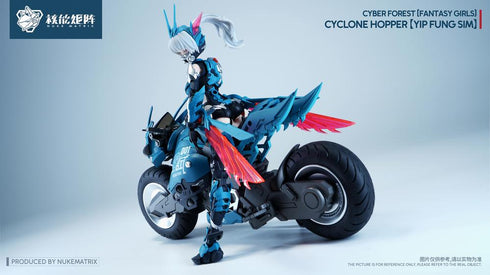 『サイバーフォーレスト FANTASY GIRLS』008_NUKE MATRIX FF0120 サイクロンホッパー 叶风婵(イップ・フォン・シム) プラスチックモデルキット