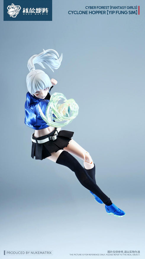 『サイバーフォーレスト FANTASY GIRLS』008_NUKE MATRIX FF0120 サイクロンホッパー 叶风婵(イップ・フォン・シム) プラスチックモデルキット