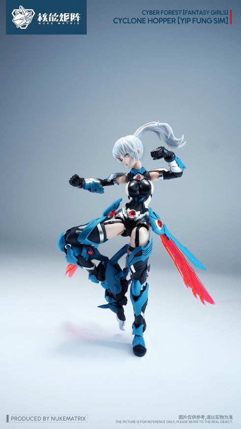 『サイバーフォーレスト FANTASY GIRLS』008_NUKE MATRIX FF0120 サイクロンホッパー 叶风婵(イップ・フォン・シム) プラスチックモデルキット