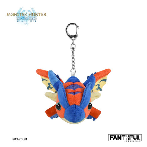 『モンスターハンターストーリーズ3 -運命の双竜-』001_FANTHFUL FP001MHS32026 ぬいぐるみキーチェーン(レウス)