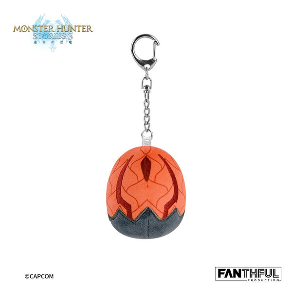 "Monster Hunter Stories 3: Twin Dragons of Destiny" 002_FANTHFUL FP002MHS32026 Plush Keychain (Rathalos Egg)