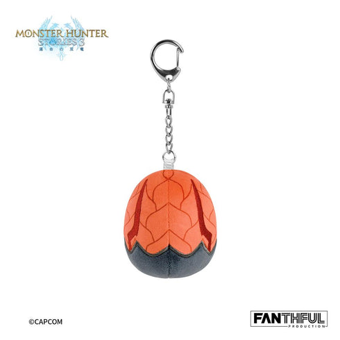 "Monster Hunter Stories 3: Twin Dragons of Destiny" 002_FANTHFUL FP002MHS32026 Plush Keychain (Rathalos Egg)