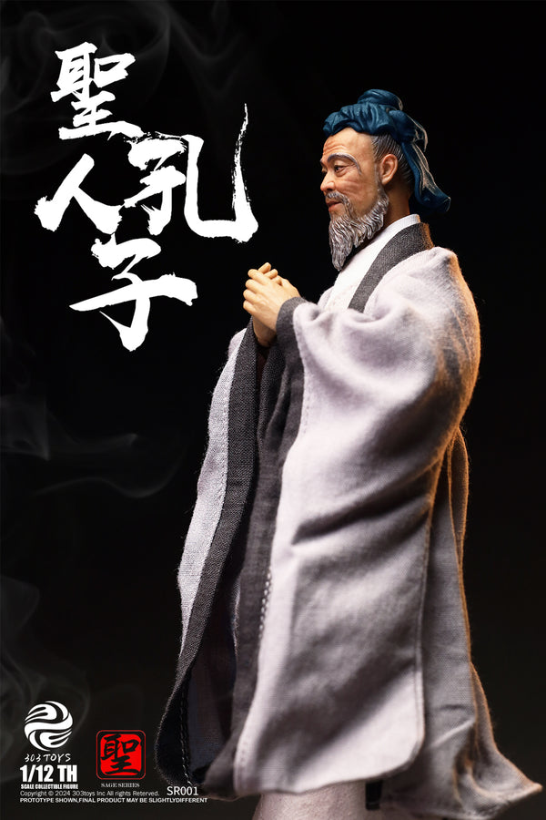 『聖人シリーズ』303TOYS NO.SR001 至聖先師・孔子 1/12スケール可動フィギュア 通常版