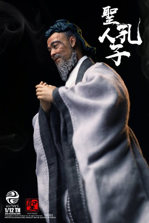 『聖人シリーズ』303TOYS NO.SR001 至聖先師・孔子 1/12スケール可動フィギュア 通常版
