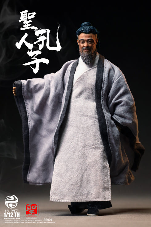『聖人シリーズ』303TOYS NO.SR001 至聖先師・孔子 1/12スケール可動フィギュア 通常版