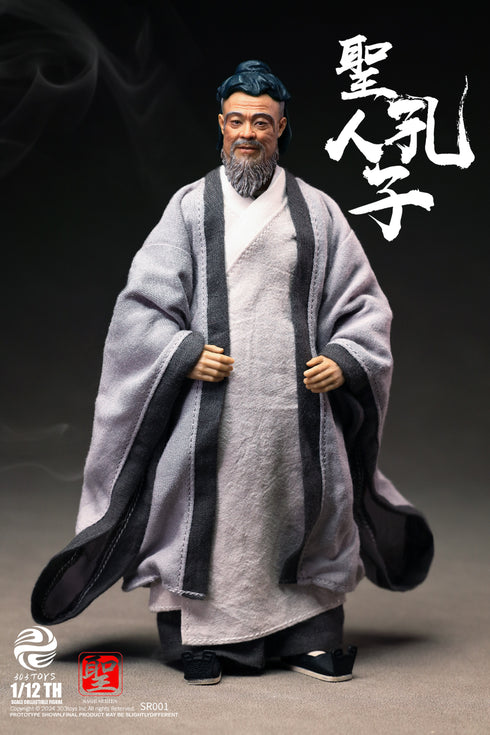 『聖人シリーズ』303TOYS NO.SR001 至聖先師・孔子 1/12スケール可動フィギュア 通常版
