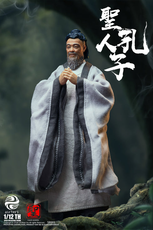 『聖人シリーズ』303TOYS NO.SR001 至聖先師・孔子 1/12スケール可動フィギュア 通常版