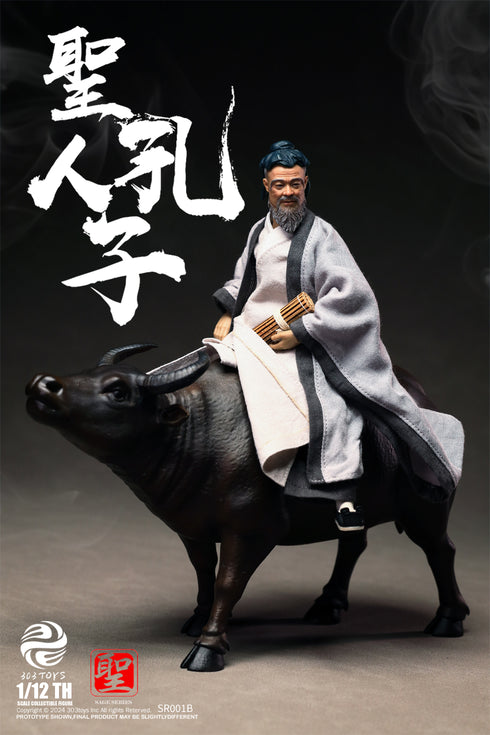 『聖人シリーズ』303TOYS NO.SR001B 至聖先師・孔子 1/12スケール可動フィギュア 豪華版