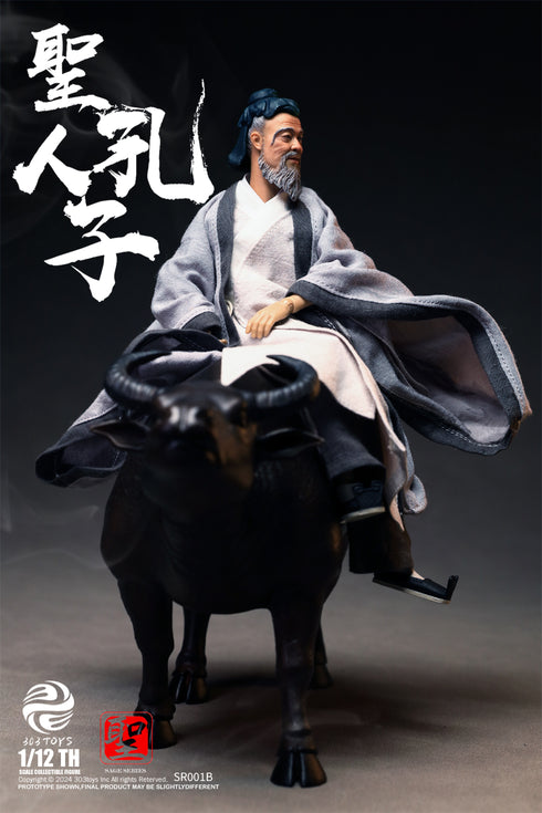 『聖人シリーズ』303TOYS NO.SR001B 至聖先師・孔子 1/12スケール可動フィギュア 豪華版